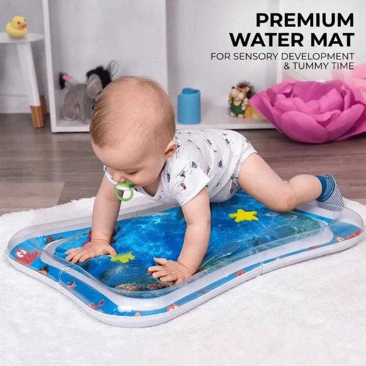 Premium Baby Inflatable Water Mat for Sensory Development & Fun Tummy Time