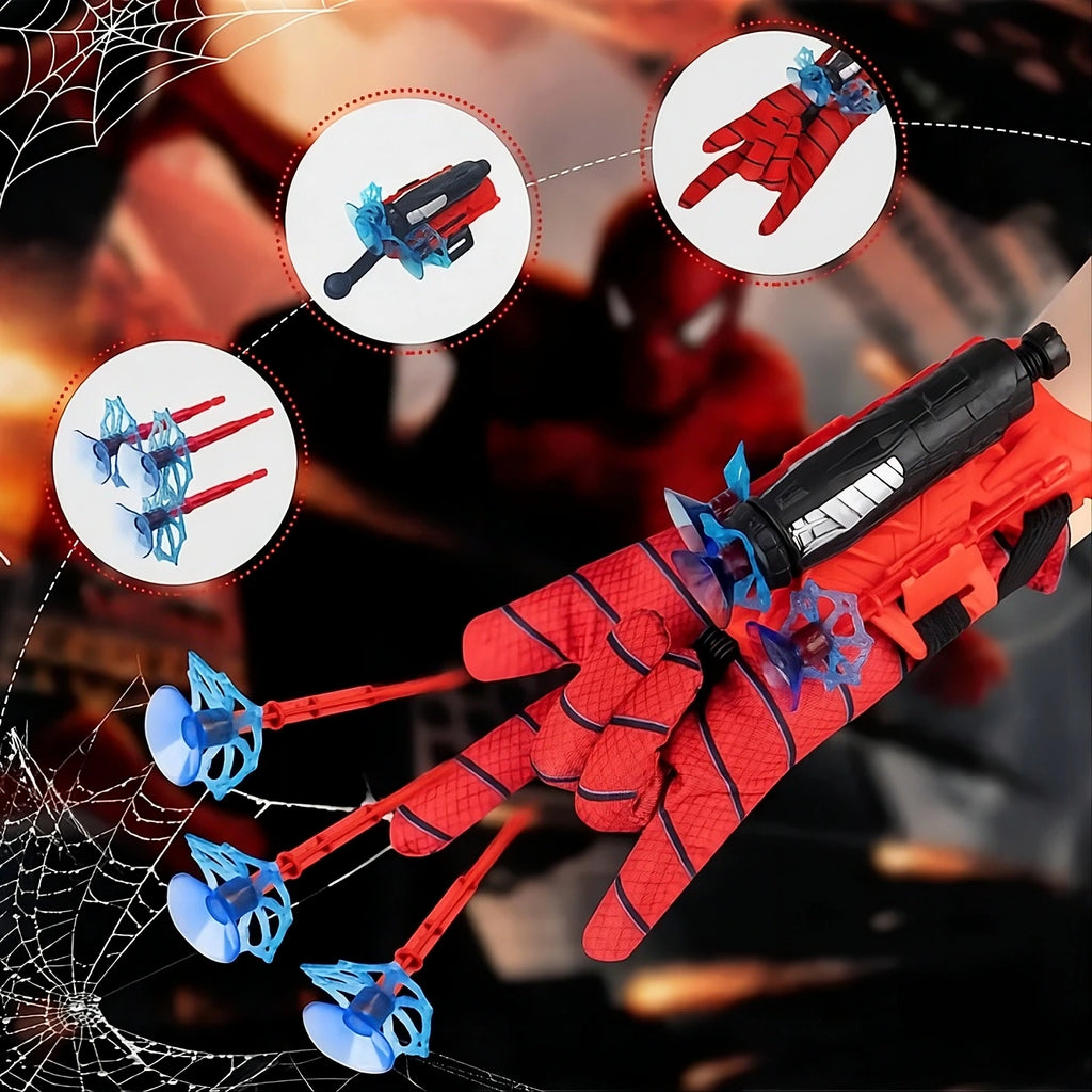 Kids Web Shooter Hero Launcher Glove Set